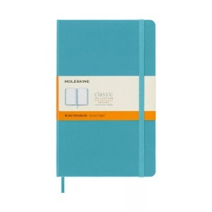 undefined, Moleskine Reef Blue Notebook Large Ruled Hard, Moleskine Notizbuch, L/A5, liniert, HC, Riff Blau, 715345