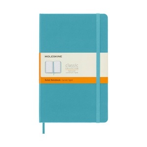 undefined, Moleskine Reef Blue Notebook Large Ruled Hard, Moleskine Notizbuch, L/A5, liniert, HC, Riff Blau, 715345