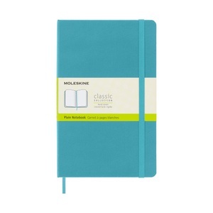 undefined, Moleskine Reef Blue Notebook Large Plain Hard, Moleskine Notizbuch, L/A5, Blanko, HC, Riff Blau, 715383