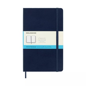 undefined, Moleskine Sapphire Blue Notebook Large Dotted Hard, Moleskine Notizbuch, L/A5, Punktraster, HC, Saphir, 715437