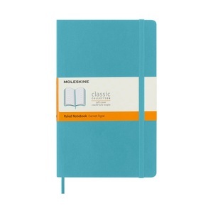 undefined, Moleskine Reef Blue Notebook Large Ruled Soft, Moleskine Notizbuch, L/A5, liniert, SC, Riff Blau, 715505