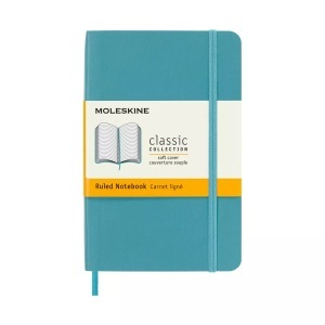 undefined, Moleskine Reef Blue Notebook Pocket Ruled Soft, Moleskine Notizbuch, P/A6, liniert, SC, Riff Blau, 715468