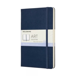 undefined, Moleskine Sapphire Blue Sketchbook Large, Moleskine Skizzenbuch, L/A5, 165g, HC, Saphir, 715611