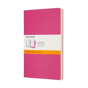 undefined, Moleskine Cahier Notizhefte Liniert, Large, A5, Kartoneinband, 3er Set, Kinetisches Pink, Moleskine Notizbuch, Karton, 3 x L/A5, liniert, kinetisches pink, 80Seiten, 629650