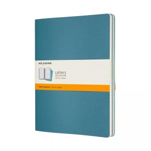 undefined, Moleskine Cahier Notizhefte Liniert, Xlarge, Kartoneinband, 3er Set, Lebhaftes Blau, Moleskine Notizheft, XL, 3 x 25cm x 19cm, liniert, lebhaftes blau, 120 Seiten, 629605