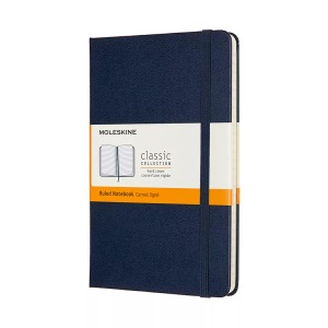 undefined, Moleskine Notizbuch, Medium, Liniert, Hard Cover, Saphir, Moleskine Notizbuch, Medium, 18,2cm x 11,8cm, liniert, saphire, 208 Seiten, 626666