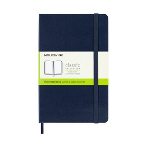 undefined, Moleskine Notizbuch, Medium, Blanko, Hard Cover, Saphir, Moleskine Notizbuch, Medium, 18,2cm x 11,8cm, blanko, saphire, 208 Seiten, 626680
