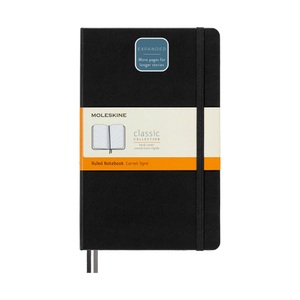 undefined, Moleskine Notizbuch, Large, A5 Liniert, Erweiterte Seitenanzahl, Hard Cover, Schwarz, Moleskine Notizbuch, HC, L/A5, liniert, schwarz, 240 Seiten, 628004