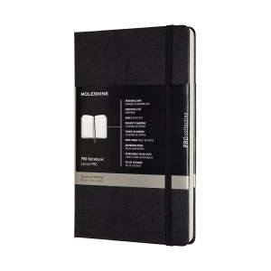 undefined, Moleskine Professionelles Notizbuch Large/A5, Hard Cover, Schwarz, Moleskine Notizbuch Pro, 21cm x 13cm, schwarz, 240 Seiten, 620756