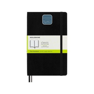 undefined, Moleskine Notizbuch, Large, A5 Blanko, Erweiterte Seitenanzahl, Soft Cover, Schwarz, Moleskine Notizbuch, SC, L/A5, blanko, schwarz, 240 Seiten, 628066