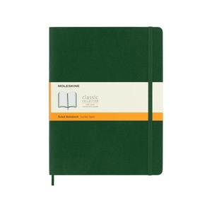 undefined, Moleskine Notizbuch, Xlarge, Liniert, Soft Cover, Myrtengrün, MOLESKINE Notizbuch XL SC 25x19cm 600059 liniert, myrtengrün, 192 S.