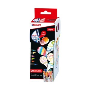 edding, edding Pinselstift 1340 Colour Happy Box, Edding Pinselstifte Colour Happy Box Farbig sortiert 20 Stück