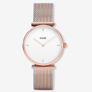 Cluse, Cluse Damen Analoguhr Triomphe 33mm, Cluse CW0101208001 Triomphe Mesh Damenuhr