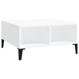 vidaXL, vidaXL Couchtisch Weiß 60x60x30 cm Spanplatte