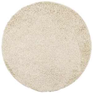 vidaXL, vidaXL Teppich Shaggy Hochflor Modern Golden Ø 100 cm