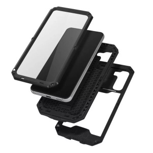 Avizar, Samsung Galaxy S22 Plus - Polycarbonat Schutzhülle, Avizar - Samsung Galaxy S22 Plus Rundumhülle, Schwarz