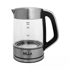 Berger & Lanz, Berger Lanz - Wasserkocher, 1.7l, Berger & Lanz Wasserkocher 1.7L Glas/Silber