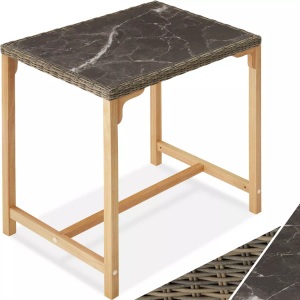 TecTake, Rattan Bartisch Kutina 96x65x100cm Rattan Bartisch Kutina 96x65x100cm, Tectake - Rattan Bartisch Kutina 96x65x100cm, 4P, Beige