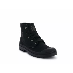 PALLADIUM, Palladium Pampa HI 92352060M universal ganzjährig Damenschuhe schwarz 5 UK / 7 US / 38 EUR / 25 cm, Palladium Schnürboots »PAMPA HI«, Schnürstiefel, Schnürstiefelette aus Canvas