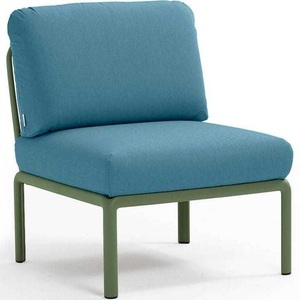 Nardi, Nardi - Sessel ohne Armlehnen Komodo Kaki-Blau (135,5 x 72 x 78 cm), Gartenlounge Komodo Mittelelement agave blau