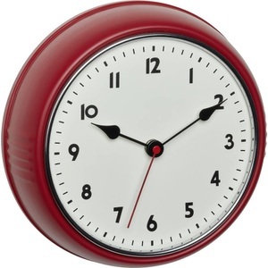 TFA Dostmann, TFA Dostmann 60.3541.05 Funk Wanduhr 68 mm x 240 mm x 240 mm Rot, TFA Dostmann 60.3541.05 Funk Wanduhr 68 mm x 240 mm x 240 mm Rot