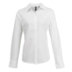 Premier, Oxfordbluse Bluse Arbeitshemd, Langärmlig Damen Weiss 46, PREMIER - OxfordBluse Bluse Arbeitshemd, langärmlig, für Damen, Weiss, Größe 46