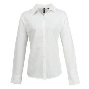 Premier, Oxfordbluse Bluse Arbeitshemd, Langärmlig Damen Weiss 46, PREMIER - OxfordBluse Bluse Arbeitshemd, langärmlig, für Damen, Weiss, Größe 46