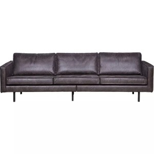 mutoni casual, Sofa Rodeo 3 Sitzer Schwarz, mutoni - Sofa, One Size, Schwarz