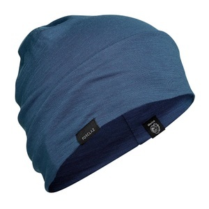 FORCLAZ, Merino-strickmütze Beanie Trek 500 Blau Herren Blau ONE SIZE, 