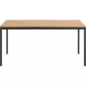 mutoni scandi, Esstisch Multiple Bronx Melamin Eiche 160x80, AC Design Esstisch »Seaford Eiche/Schwarz«