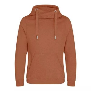 Awdis, Cross Neck Kapuzenpullover Unisex Dunkelorange M, AWDis - Cross Neck Kapuzenpullover, für Herren, Dunkelorange, Größe M