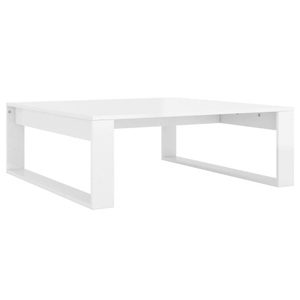 vidaXL, vidaXL Couchtisch Hochglanz-Weiß 100x100x35 cm Spanplatte