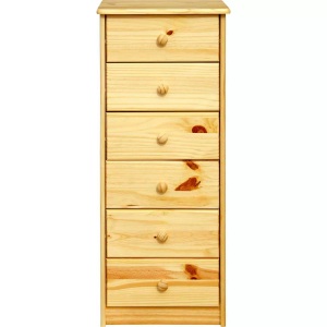 mutoni sweet home, Kommode Bronda Kiefernholz mit 6 Schubladen natur 106, Kommode Bronda Kiefernholz mit 6 Schubladen natur 106