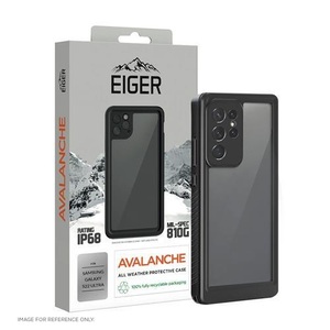 EIGER, Eiger - Samsung Galaxy S22 Ultra 5G Avalanche Case Wasserfeste Outdoor Schutz Hülle IP68 (EGCA00351) - Schwarz, 