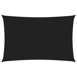 vidaXL, vidaXL Sonnensegel Oxford-Gewebe Rechteckig 3x6 m Schwarz, vidaXL Sonnensegel Oxford-Gewebe Rechteckig 3x6 m Schwarz