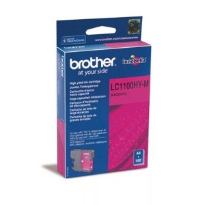 Brother, Original Tintenpatrone magenta High Capacity Brother LC-1100 hy m, Brother Tintenpatrone, rot, LC-1100HYM, (750 Seiten)
