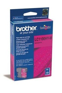Brother, Original Tintenpatrone magenta High Capacity Brother LC-1100 hy m, Brother Tintenpatrone, rot, LC-1100HYM, (750 Seiten)