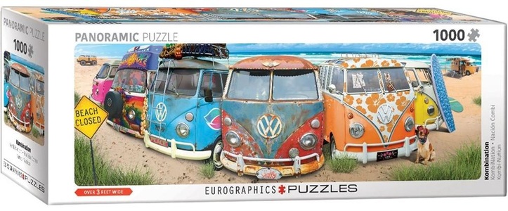 Eurographics, Eurographics 6010-5442 - Panorama Puzzle, Kombination, VW-Bulli,, VW Bus - KombiNation (Puzzle)