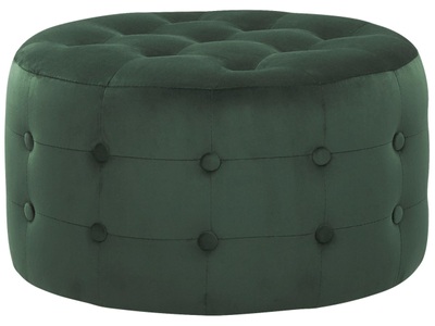 Beliani, Pouf aus Samtstoff Glamourös TAMPA Pouf aus Samtstoff Glamourös TAMPA, Beliani - Pouf aus Samtstoff Glamourös TAMPA, One Size, Waldgrün
