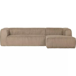 mutoni living, Ecksofa Bean rechts Ribcord grob Travertin, Ecksofa Bean rechts Ribcord grob Travertin 305x175