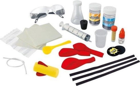 Buki, Buki Experimentierkasten Explosive, BUKI Kinder Chemielabor mit 15 Experimenten schwarz/mehrfarbig