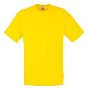 Fruit Of The Loom, Kurzarm Tshirt Herren Gelb 3XL, Fruit of the Loom - Kurzarm TShirt, für Herren, Gelb, Größe 3XL