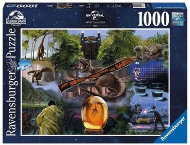 undefined, Ravensburger Puzzle 17147 - Jurassic Park - 1000 Teile Universal VAULT Puzzle für Erwachsene und Kinder ab 14 Jahren, Puzzle JURASSIC PARK 1000-teilig