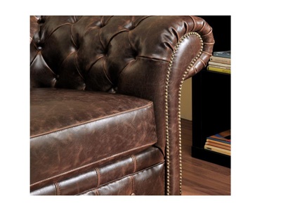 Vente-unique, Chesterfield Garnitur 3+2 CLOTAIRE Vintage Leder Chesterfield Garnitur 3+2 CLOTAIRE Vintage Leder, 