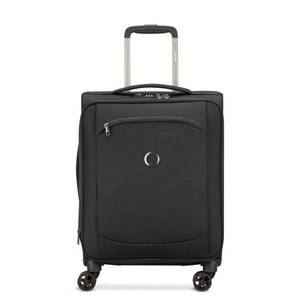 Delsey, Montmartre Air 2.0 Erw 4 Doppelrollen Kabinentrolley Slim Line 55 Cm Recycelt Unisex Schwarz 55 CM, 