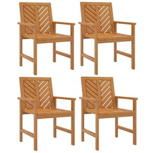vidaXL, vidaXL Garten-Essstühle 4 Stk. Massivholz Akazie
