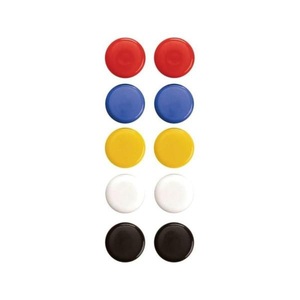 magnetoplan, Magnetoplan Haftmagnet 2.0 cm 10, MAGNETOPLAN Signalmagnete 16662 ass. D=20mm 10 Stk.