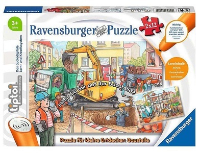 Ravensburger Verlag, Tiptoi® Puzzle für kleine Entdecker: Baustelle (Kinderpuzzle), 
