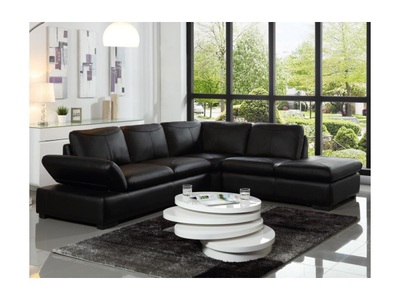 Vente-unique, Ecksofa Leder ONYX II Ecke Rechts Ecksofa Leder ONYX II Ecke Rechts