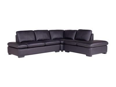 Vente-unique, Ecksofa Leder ONYX II Ecke Rechts Ecksofa Leder ONYX II Ecke Rechts